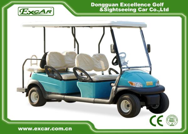 Carro bonde do golfe da bateria Trojan, seis carrinhos de golfe bondes legais da rua do passageiro