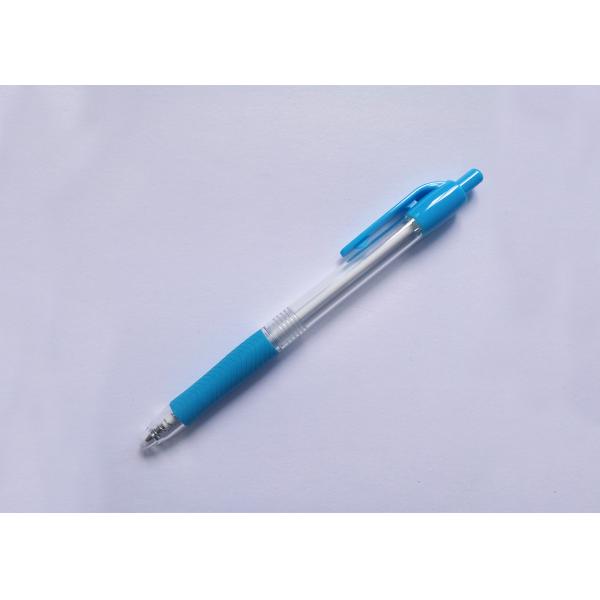 Plastic Tansparent click Ball Point Pen with logo for promotion
