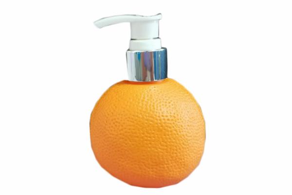 Orange 250ml Plastic Cosmetic Bottles For Lotion Baby Care Fruits Shape
