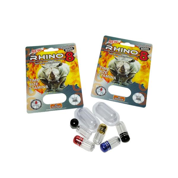 Plastic Blister Pack Cards For Rhino 69 Series Male Enhancement Pills Packaging Customizable