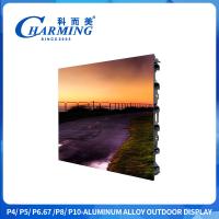 P4 Aluminum Alloy Outdoor Display Screen 130° Wider Color Range With Stainless Steel Handle