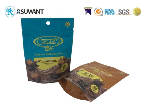 O alimento de Mylar da folha de alumínio ensaca doces de chocolate levanta-se sacos do empacotamento de alimento
