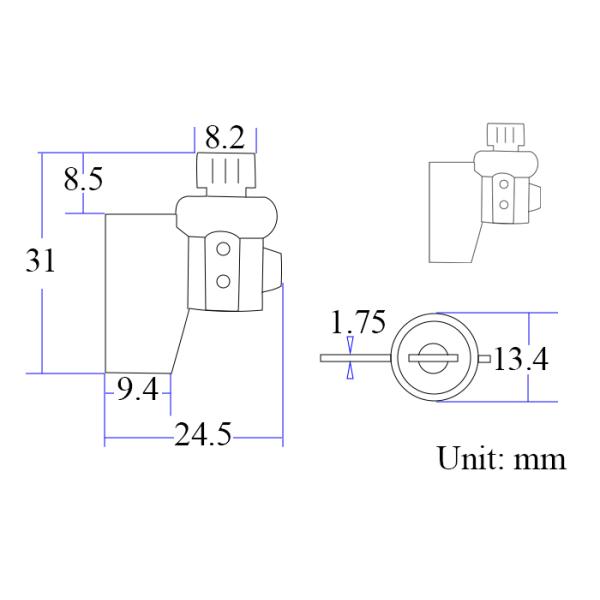 OEM ABS Electric Meter Lead Seals With Twist Tight Locking Mechanism