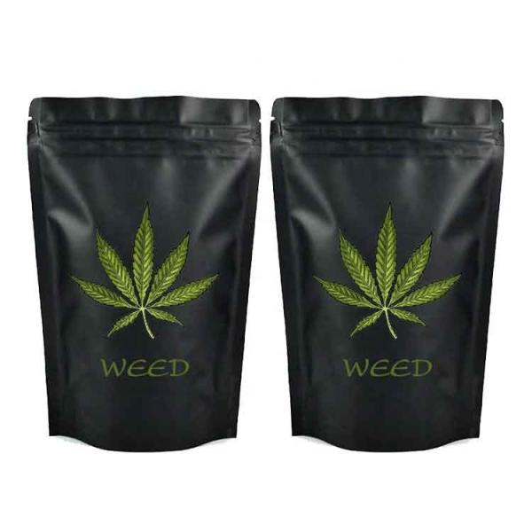 customized child resistant packaging opaque Matt OPP mylar bags child resistant exit bags