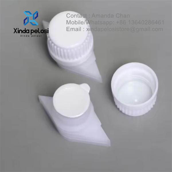 Capa de chorro de plástico personalizado con sello de papel de aluminio Capa de chorro de plástico flexible