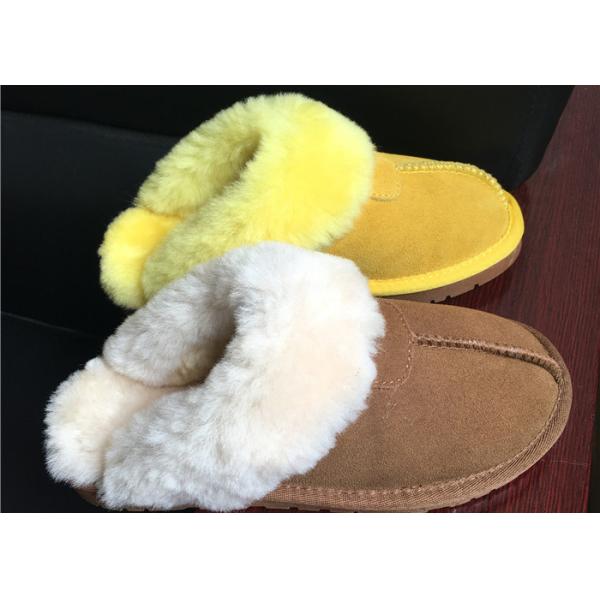 Ослы тапочек овчины дам неподдельные не смещают тапочки зимы трудных единственных женщин теплые