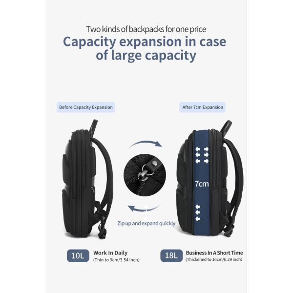 18L Business Travel Laptop Backpack Multifunction Anti Theft Mochila Daily