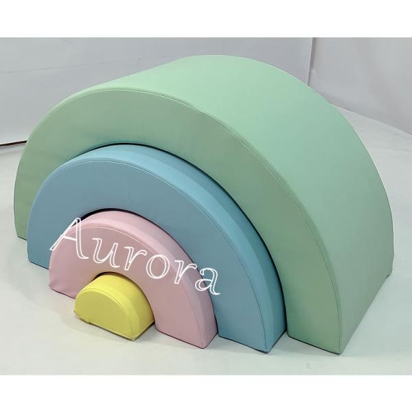 Soft Play Climbers Set Kids Soft Play Rainbow Arch Indoor Foam Playground