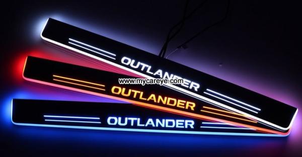 Mitsubishi Outlander car Water proof Welcome pedal auto lights sill door pedal