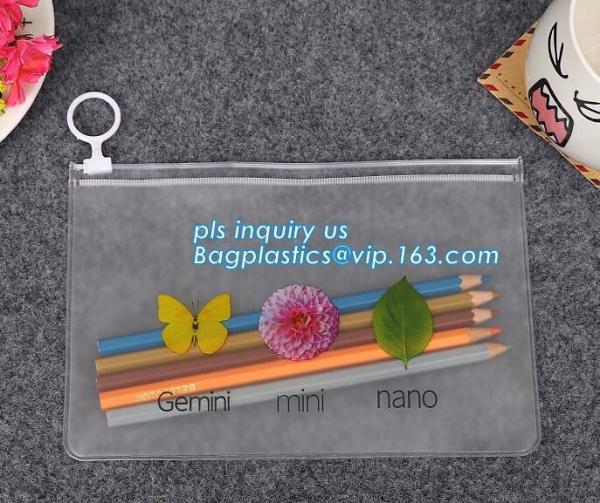 Slider Zip Bags In Hot Sale, slider tools, pen, small item package bag, k vinyl slider bag pvc slider zip bag