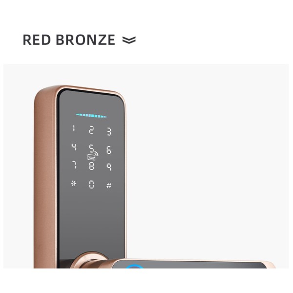 YAGU Multi Point Digital Fingerprint TTLOCK Tuya App Smart Door Lock With Camera Smart Locks Front Door