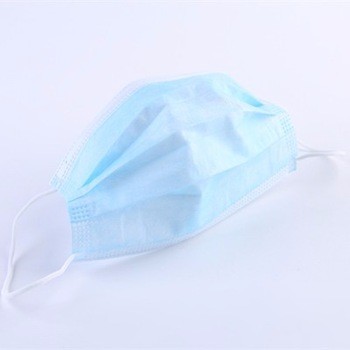Hospital Disposable Face Mask To Prevent Flu 3 Ply Water Resistance