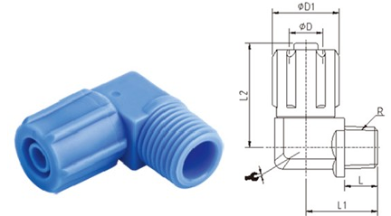 Miniature Brass Pneumatic Tube Fittings Straight / Branch Tee Type