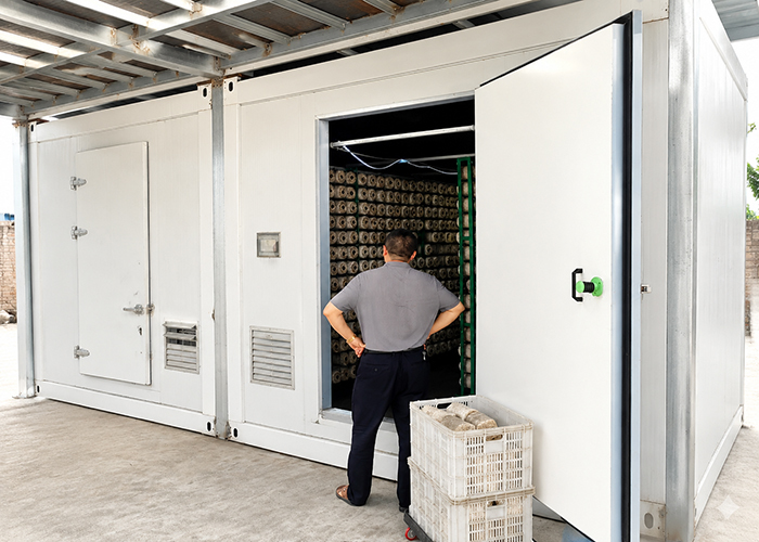 High-Yield Intelligent Mushroom Growing Container With Auto Climate Control System