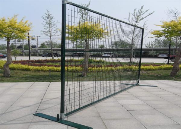 Powder Coated Red Construction Site Fencing Panels 6'x9.5' Mesh 50mm*100mm diameter 2.5mm wall thick 1.00mm