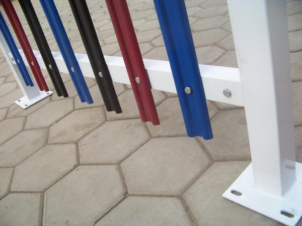 Powder Coated Q235 2750mm Width Steel Palisade Fencing