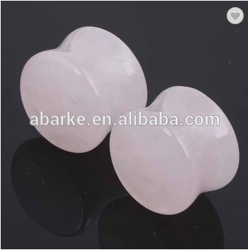 Stone Auricle Ear Expansion Pug Piercing Body Jewelry Natural Crystal Jade Stone Popular OEM ODM Agate Plug Tunnel Jewelry