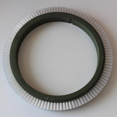 Stenter Machine Parts Monforts Finishing Spares Brush Wheel 167mm Innder Dia Black Bristle Pig Hair