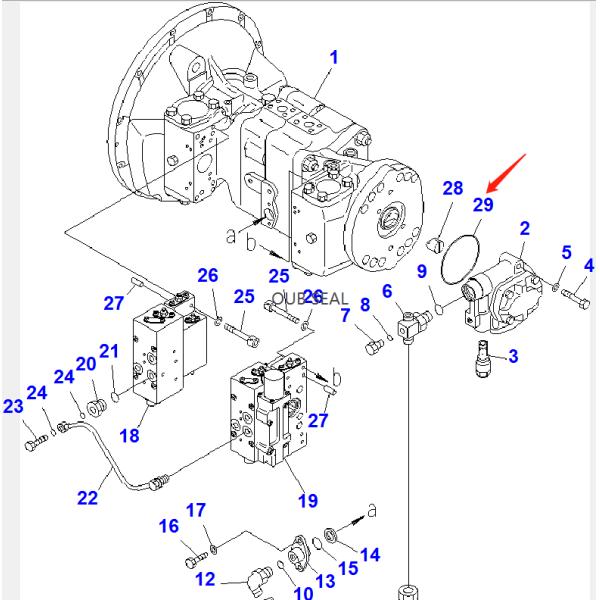 Наборы колцеобразного уплотнения TZ266B2035 TZ266B2039 KOMATSU BR100RG BR200S PC128US PC78US PC88MR путешествуют мотор для конечной передачи моделей внутренней