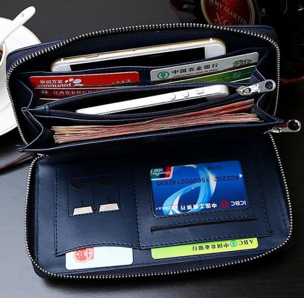 Men's 2016 new European and American crocodile pattern purse fashion trends temperament Men's hand