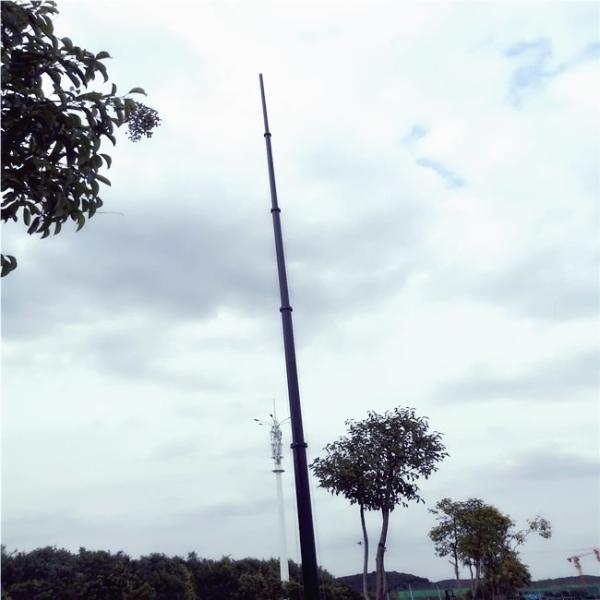 На открытом воздухе 30Ft 9M подгоняли алюминиевый телескопичный поляка рангоута воздушного фотографирования рангоута