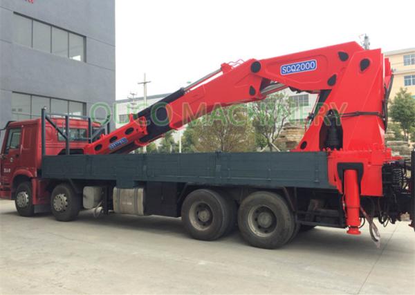 Heavy Duty Truck Mounted Boom Crane Highly Maneuverable Good Performance
