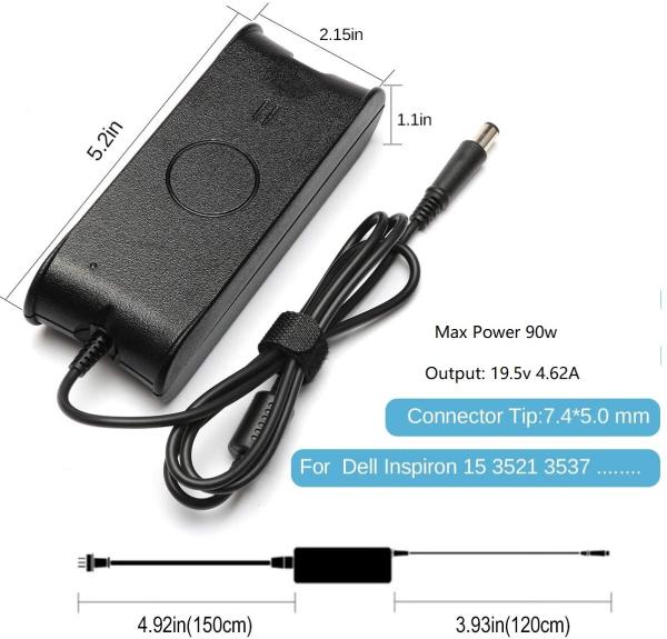 OEM Dell Laptop AC Adapter 19.5V 4.62A 90W For Dell Latitude E6430