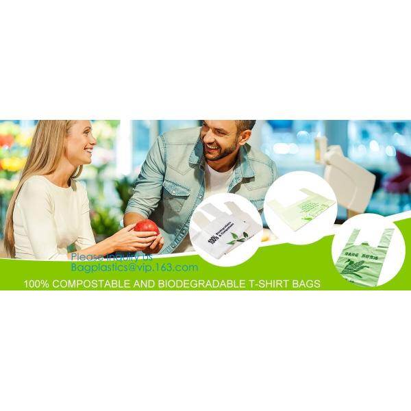 PBAT+PLA 100% Compostable Bio Degradable Vest Shopping Bags, Carrier Small Compostable 100% Oxo Biodegradable Plastic Ba