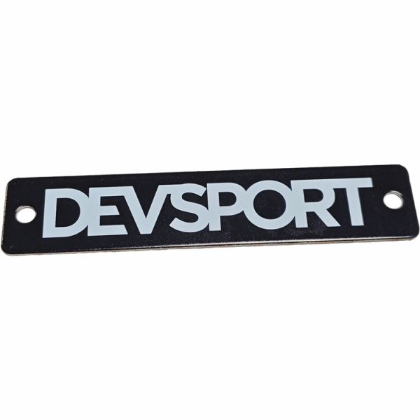 Customized Printed Black And White Stainless Steel Nameplates