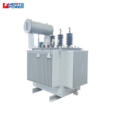 35kv Class Power Transformer Single Coil Shape 3 Phase Oil Immersed Type 30KVA 1000KVA