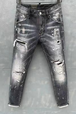 Mid Rise Stretch Denim Pants Fashion Slim Men Trend Casual Jeans 82