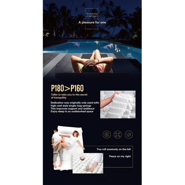 Experience Ultimate Comfort JOURM Five-Star Anti-Mite Mattress with Fabric Cover