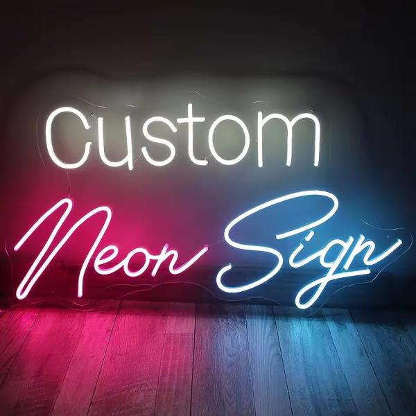Yellow Orange Green Strip Light Source Acrylic Party Room Wedding Light Led Neon Sign