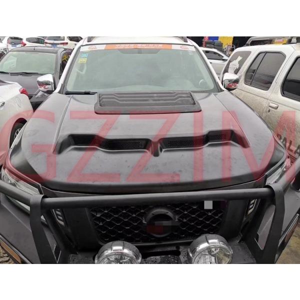 Capó de aleación de aluminio inoxidable negro asequible para Nissan NP300 2015 Accesorios para automóviles