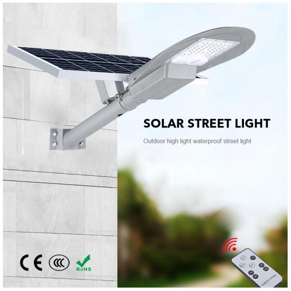 50watt разделило тип сумрак уличного света СИД на открытом воздухе солнечный для того чтобы рассветать с дистанционным управлением