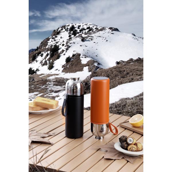 400ml Stainless Steel Double Wall Glass Tea Tumbler Infuser With Magnetic Filter