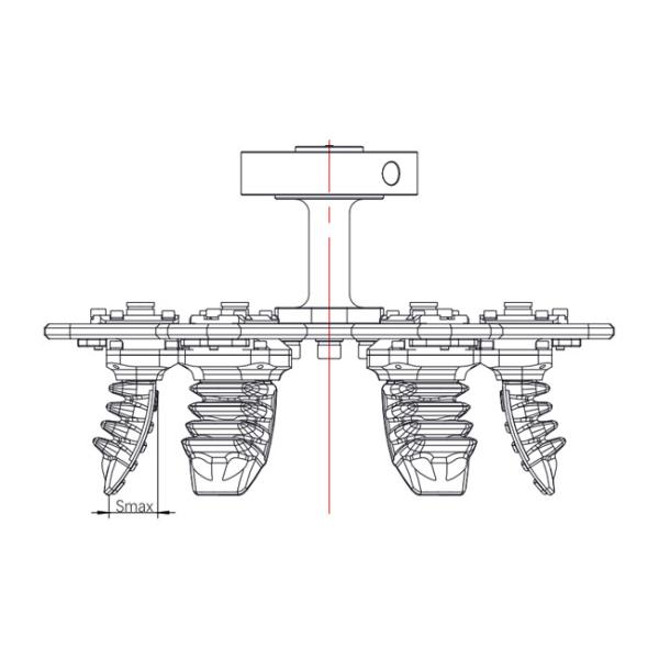 Сильный Gripper многосторонности 800g всеобщий мягкий пневматический