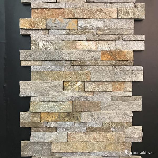 Natural stone Cheap China Red Granite Ledge Stone, Stacked Wall Cladding DE-34