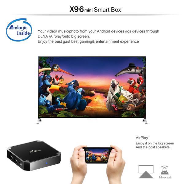 Dual Wifi Neflix Smart Android X96mini TV Box Full HD 1080p 4K 8K 2GB 8gb 16GB 4GB 32GB
