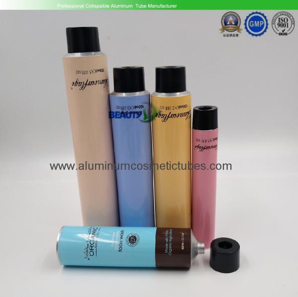 High End Aluminum Collapsible Tubes , Beauty Empty Aluminum Lotion Tubes Custom Logo