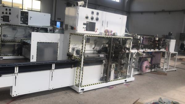 Lady Sanitary Napkin Packing Machine With PLC Control Fully Automatic Type