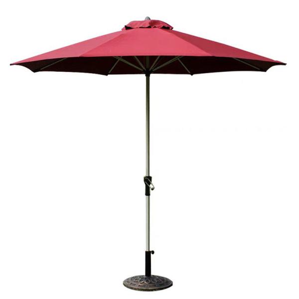 Outdoor Garden Beach Parasol with Customized Color and Aluminum Frame Material Middle Pole Decoration
