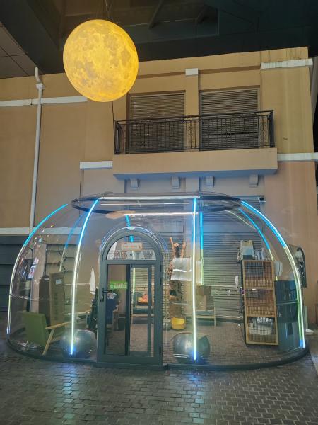 Muti-functional Full House Outdoor Inflatable Clear Star Capsule House Bubble Tent House