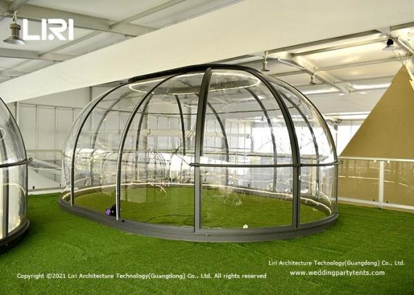 Polycarbonate Roundhouse Luxury Glamping Tents Garden Dining Room Pod Crystal Dome Restaurant Event Tents