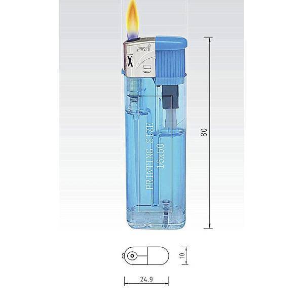 Promotional Price DY-071 Black Windcap Black Press Button Electric Gas Lighters with Lovely Labels