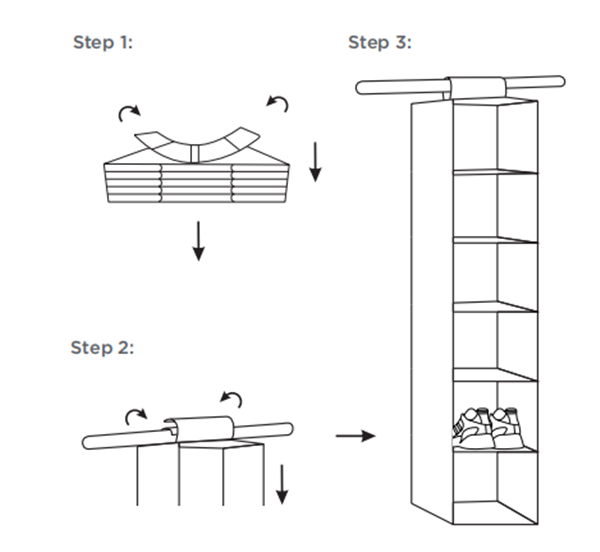 Мраморный организатор шкафа смертной казни через повешение полки свитера 6 печати