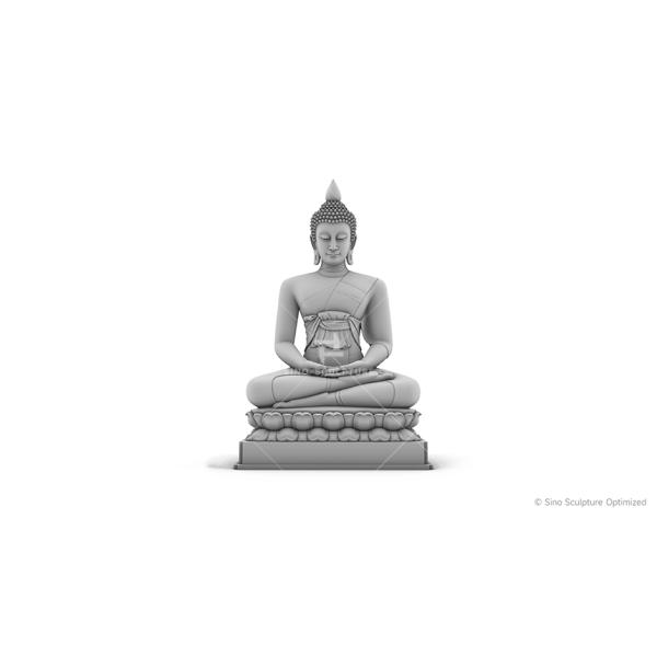 Позолоченная бронзовая скульптура Будды на открытом воздухе Бронзовая статуя Будды для публичного поклонения