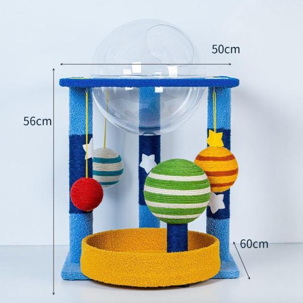 Cat House Cat Tree Multi Color Cat Scratcher Board for Cat Toy and Crawling Frame