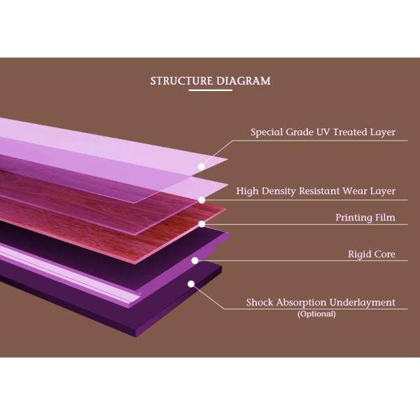 SPC Flooring Waterproof Vinyl Plank Engineered Wood Flooring 4mm for Indoor