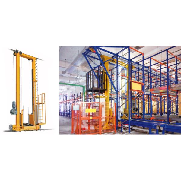 Two Way Radio Shuttle Racking and Stacker Crane Floor Supported SRM Storage And Retrieval Machine ASRS Automatic Storage And Retrieval System